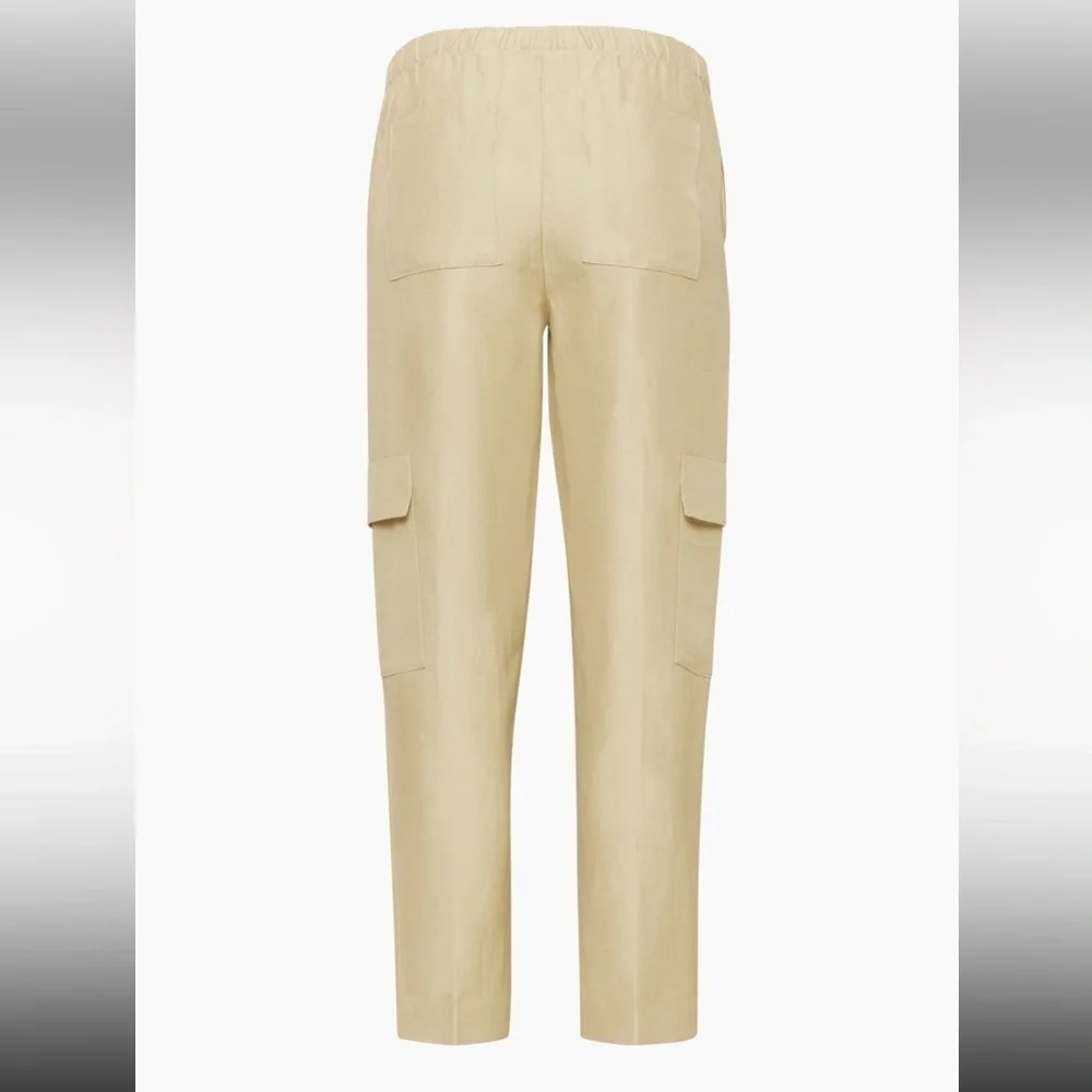Babaton Titan Linen Cargo Pant Size Small in Beige